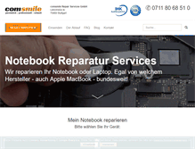 Tablet Screenshot of notebook-reparatur-services.de